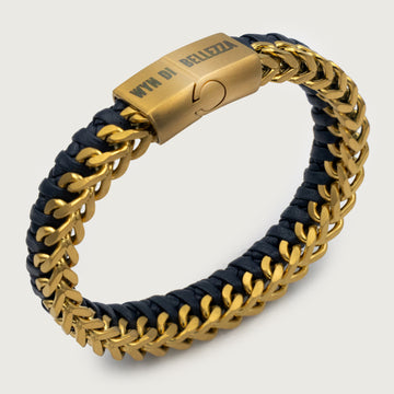 WYN Leather Braided Bracelet - Glory - Gold