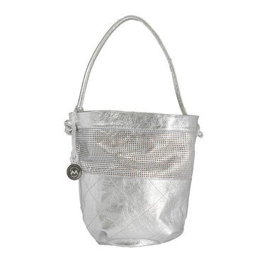 Marco Masi Milano Soft Calfskin Tote - Glacier Silver