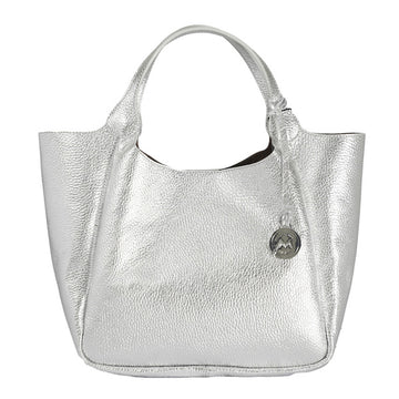 Marco Masi Milano Calfskin Tote - Glacier Silver